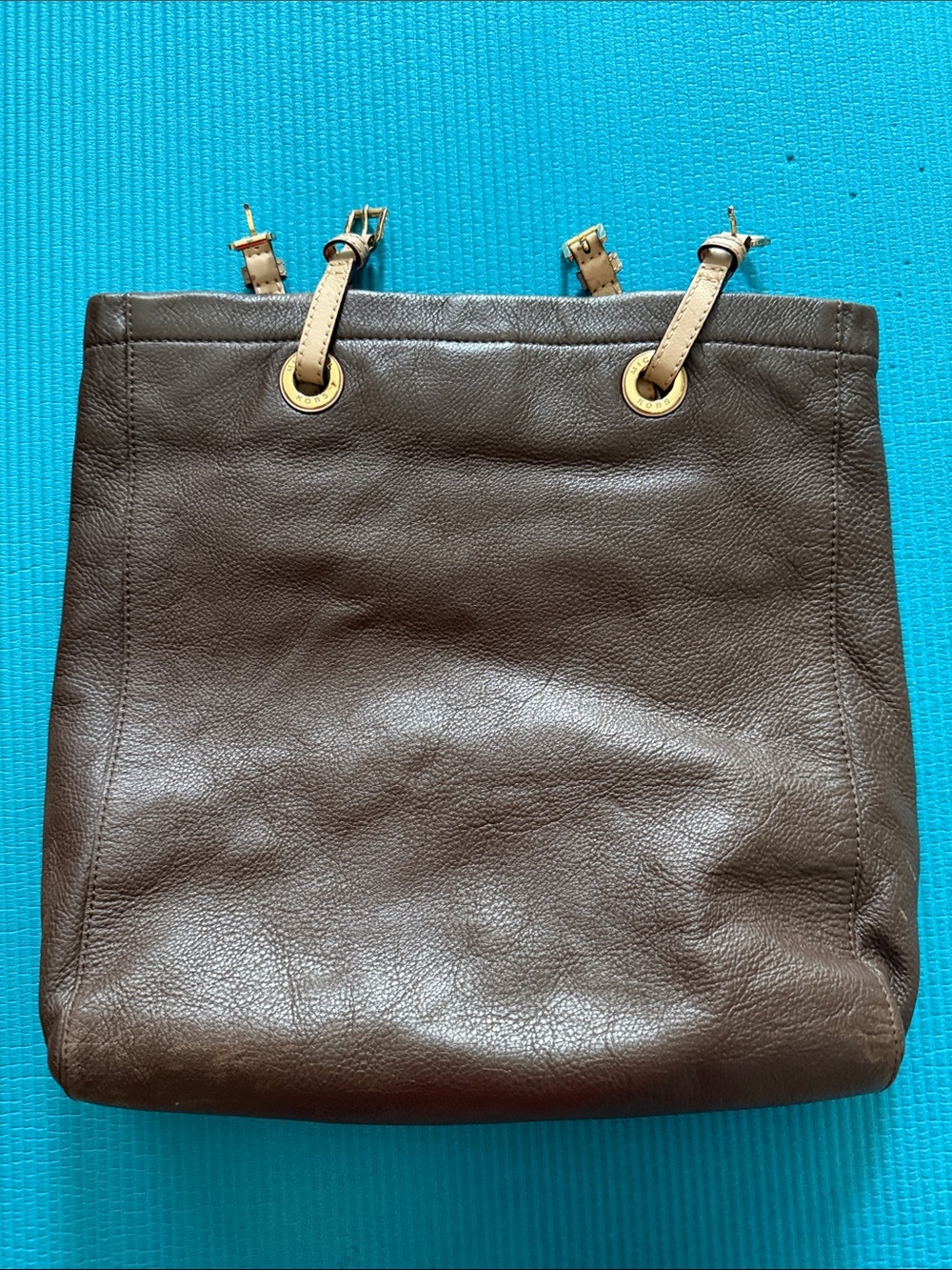 Michael Kors Brown Leather Tote without straps